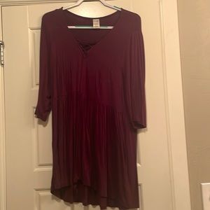 Wine tunic by Terra & Sky